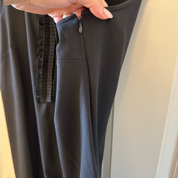 Black Ruffle Sleeveless Mini Dress - Picture 5 of 7